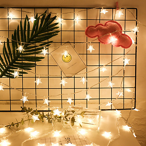 

LEDled Lights Five-Pointed Star Light String Starry Battery Box Star Light String Christmas Decoration Light LED Christmas Light