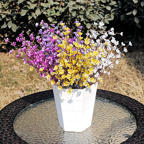 

2Pcs Simulation Plum Branch Long Branch Flower Plum Branch Home Living Room Study Fake Flower Decoration