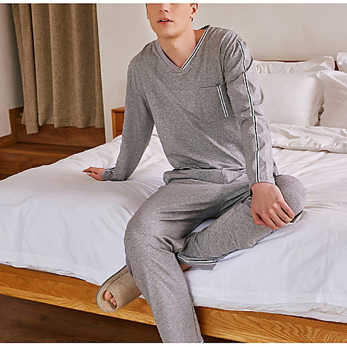 

Men's Suits Nightwear Navy Blue Gray L XL XXL