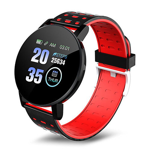 

119 PLUS Unisex Smart Wristbands Android iOS Bluetooth Waterproof Heart Rate Monitor Blood Pressure Measurement Distance Tracking Information Pedometer Call Reminder Activity Tracker Sleep Tracker