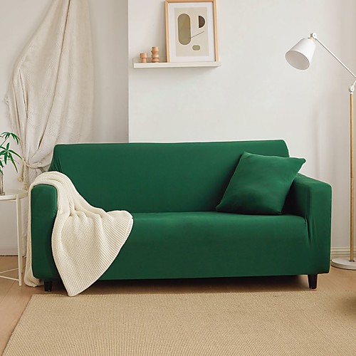 

Sofa Cover Stretch Cheap Slipcovers Soft Durable Couch Cover 1 Piece Spandex Jacquard Fabric Washable Furniture Protector Armchair Loveseat L-shape