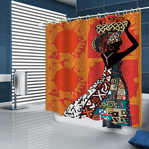 

Shower Curtains New Design African girl digital print shower curtain