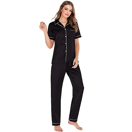 

Women's Suits Nightwear Black Wine S M L