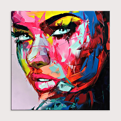 

Palette Knife Portrait Pop Art On Canvas Oil Painting Street Art Colorful Hand Painted Aall Art Picture