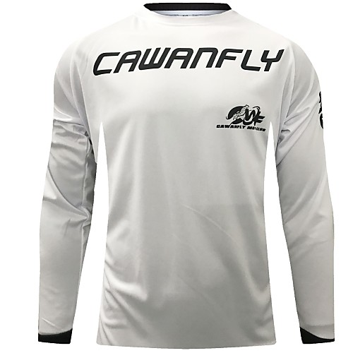 

CAWANFLY Men's Long Sleeve Cycling Jersey Downhill Jersey Dirt Bike Jersey Winter Polyester Black Novelty Bike Jersey Top Mountain Bike MTB Breathable Quick Dry Sweat-wicking Sports Clothing Apparel