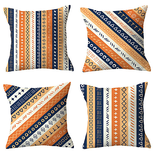 

Set of 4 Throw Pillow Simple Classic 4545 cm Cushion Vintage Circle Cover Sofa Home Decor Throw Pillow Case