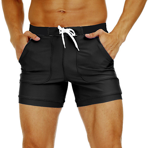 

Men's Swim Shorts Swim Trunks Nylon Bottoms Breathable Quick Dry Swimming Beach Water Sports Patchwork Summer / Stretchy