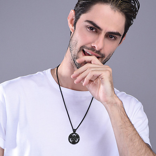 

Men's Women's Pendant Necklace Necklace Charm Necklace Classic Vintage Fashion Titanium Steel Black Gold Silver 555 cm Necklace Jewelry 1pc For Halloween Prom Street Birthday Party Festival