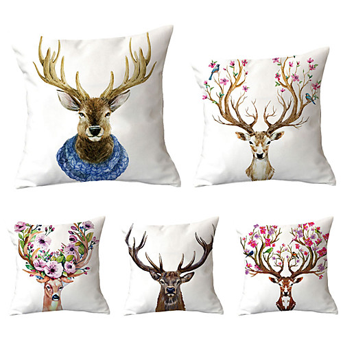

Set of 5 Throw Pillow Simple Classic 4545 cm Cushion Vintage Circle Cover Sofa Home Decor Throw Pillow Case