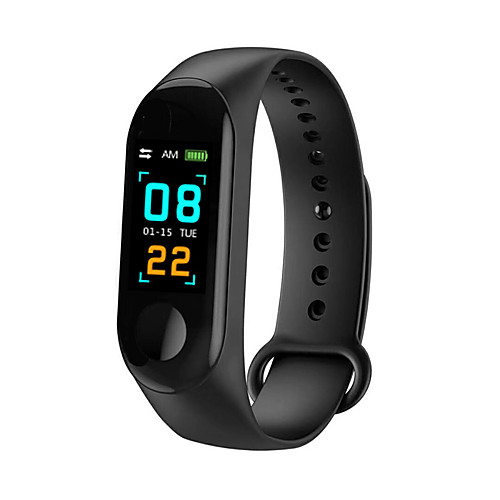 

M3 Unisex Smart Wristbands Android iOS Bluetooth Waterproof Touch Screen Heart Rate Monitor Blood Pressure Measurement Sports ECGPPG Pedometer Activity Tracker Sleep Tracker Sedentary Reminder