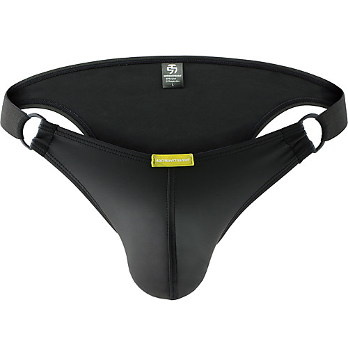 

Men's Basic Briefs Underwear - Normal Low Waist Black White Yellow M L XL