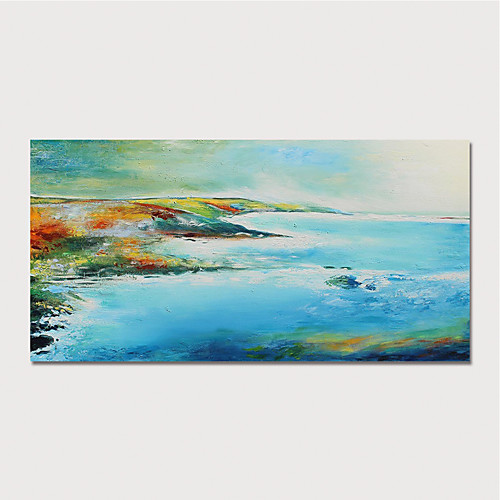 

Hand Painted Canvas Oilpainting Abstract Landscape by Knife Home Decoration with Frame Painting Ready to Hang