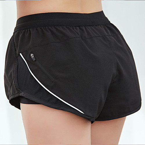 

Women's Running Shorts Athletic Shorts Workout Shorts Cotton Sports Yoga Running Exercise & Fitness Classic Black