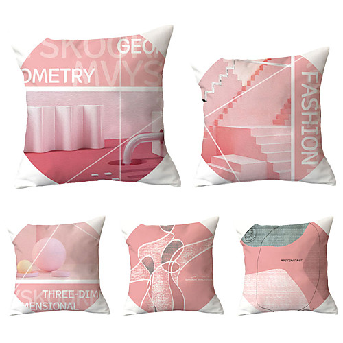 

Set of 5 Throw Pillow Simple Classic 4545 cm Cushion Vintage Circle Cover Sofa Home Decor Throw Pillow Case