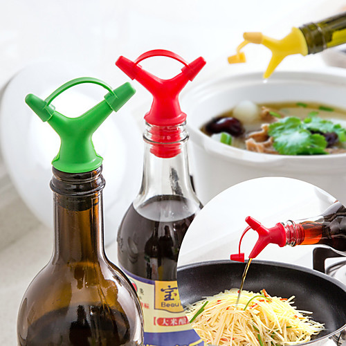 

2pcs Double Headed Soy Sauce Oil Bottle Mouth Cork Pouring Device Wine Cork Seasoning Inverted Nozzle Liquid Fluid Director