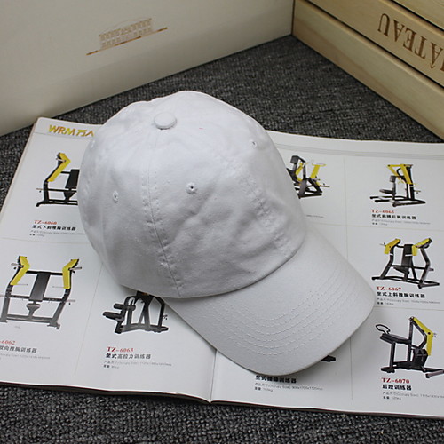 

Women's Basic Cotton Baseball Cap-Solid Colored All Seasons Blushing Pink Red Orange