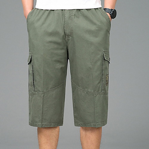 

Men's Basic Shorts Bermuda shorts Pants - Solid Colored Black Khaki Green US32 / UK32 / EU40 / US34 / UK34 / EU42