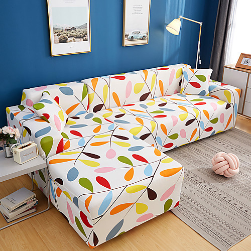 

Nordic Simple Style Dark Elastic Sofa Cover Full Package Single Double Three Person Sofa Cover Printing