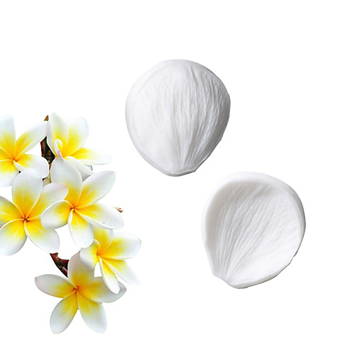 

2pcs sugar flower simulation texture stamper buttercup plumeria silicone silicone sugar fondant cake silicone mold kitchen tools