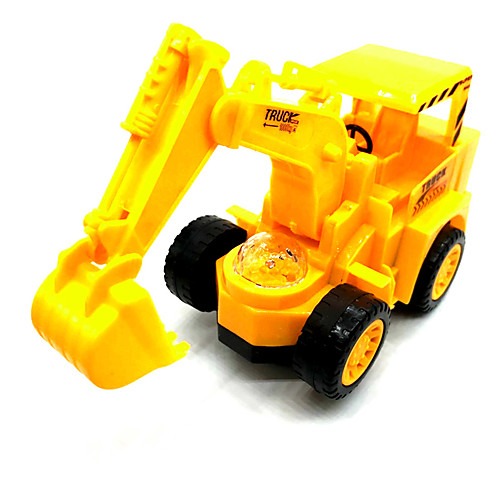 

1:15 Plastic Shell Wheel Excavator Toy Truck Construction Vehicle Glow New Design Unisex Kids Car Toys