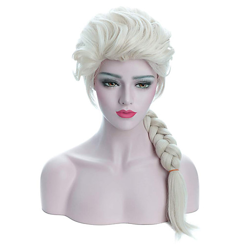 

Cosplay Costume Wig Synthetic Wig Plaited Halloween With Ponytail Wig Blonde Long Beige Blonde#18 Synthetic Hair 24 inch Women's Best Quality Plait Hair Blonde