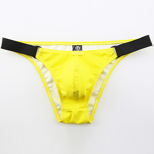 

Men's 1 Piece Basic Briefs Underwear - Normal Low Waist White Black Red M L XL