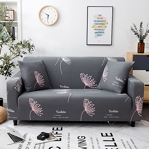 

Sofa Cover Stretch Cheap Couch Cover 1 Piece Soft Durable Slipcovers Washable Furniture Protector Loveseat L-shape(You will Get 1 Throw Pillow Case as free Gift)