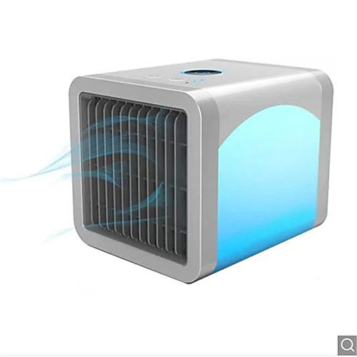 

USB Mini Portable Air Conditioner Purifier Desktop Cooler Fan - Cool White