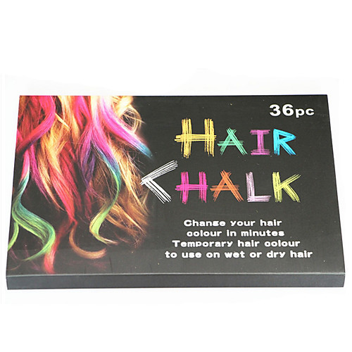 

Temporary Hair Chalk Non Toxic Washable Hair Color for Hair Dye-Safe for Kids for Party Cosplay DIY (36 Colors)