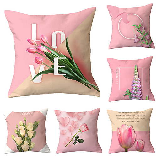 

Set of 6 Throw Pillow Simple Classic 4545 cm Cushion Vintage Circle Cover Sofa Home Decor Throw Pillow Case
