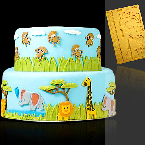 

DIY Animal Cartoon Fondant Chocolate Silicone Mold 1pcs