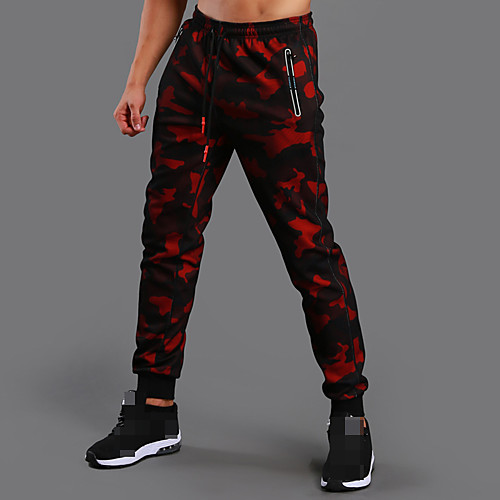 

Men's Sweatpants Joggers Jogger Pants Track Pants Sports & Outdoor Athleisure Wear Bottoms Winter Fitness Running Jogging Breathable Quick Dry Soft Sport Black Red Blue / High Elasticity