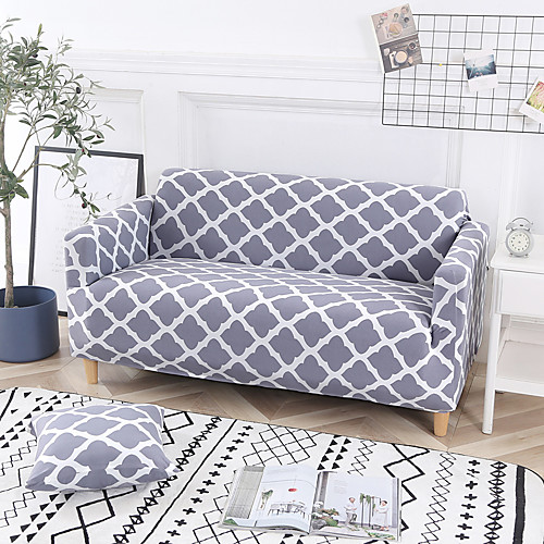 

Sofa Cover Stretch Cheap Slipcovers Soft Durable Couch Cover 1 Piece Spandex Jacquard Fabric Washable Furniture Protector Armchair Loveseat L-shape