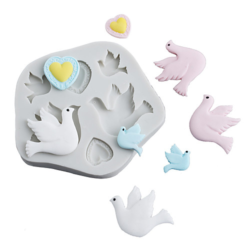 

Peace pigeon sun bird love happiness bird mold fondant cake silicone mold baking tool