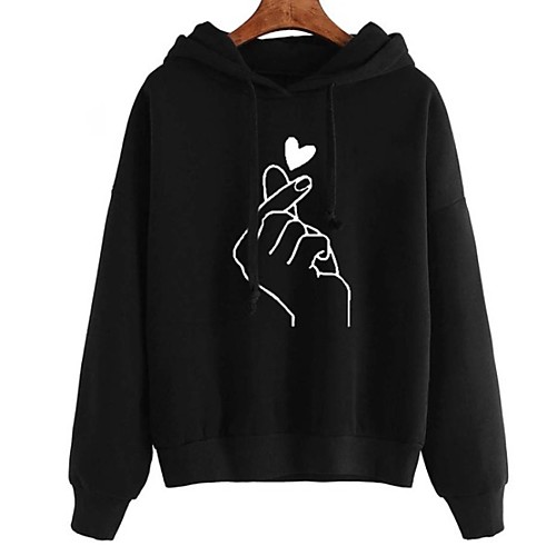 

Men's Hoodie Print Hooded Casual Hoodies Sweatshirts Black Yellow Blushing Pink