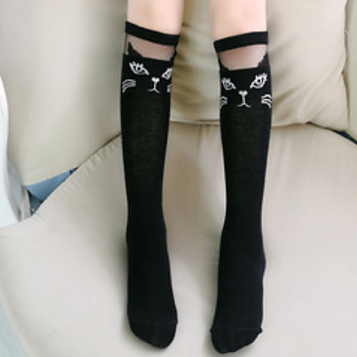 

1 Pair Women's Socks Standard Creative Sports Simple Style Polyester EU36-EU46