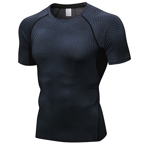 

Men's Graphic Solid Colored Slim T-shirt Sports Round Neck White / Black / Blue / Red / Short Sleeve
