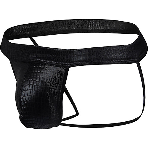 

Men's Print / Basic Briefs Underwear / G-string Underwear - Normal Low Waist Black Blue Gold M L XL