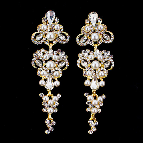 

Women's Drop Earrings Dangle Earrings Pear Cut Drop Elegant Fashion Earrings Jewelry Gold / Silver For Party Wedding Anniversary Prom 1 Pair