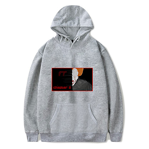 

Inspired by Joker Pennywise Cosplay Costume Hoodie Polyster Print Hoodie For Men's / Women's