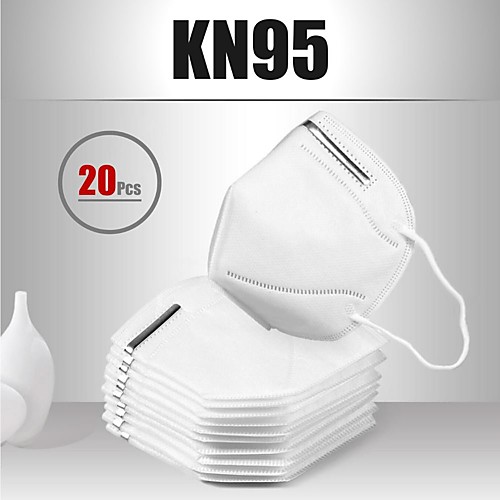 

20 pcs KN95 Mask Face Mask Respirator Protection Melt Blown Fabric Filter High Quality Men's Women's White / Filtration Efficiency (PFE) of >95%