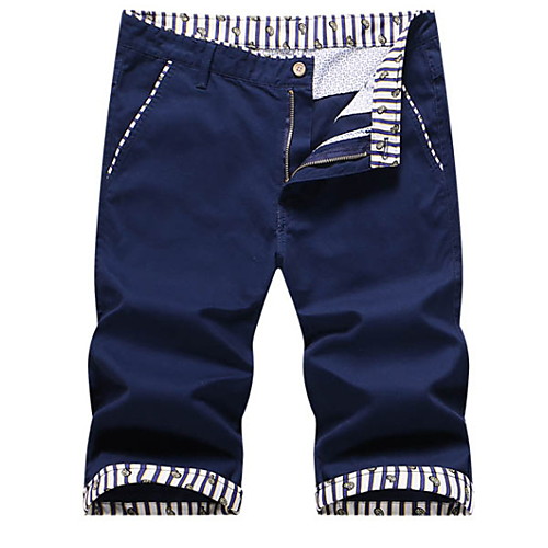 

Men's Basic Shorts Bermuda shorts Pants - Solid Colored Blue Khaki Royal Blue US32 / UK32 / EU40 / US34 / UK34 / EU42 / US36 / UK36 / EU44