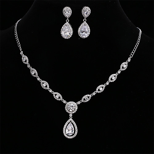 

Women's Jewelry Set Stylish Luxury Elegant Earrings Jewelry Rose Gold / Gold / Silver For Wedding Party Evening Gift Formal Engagement 1 set