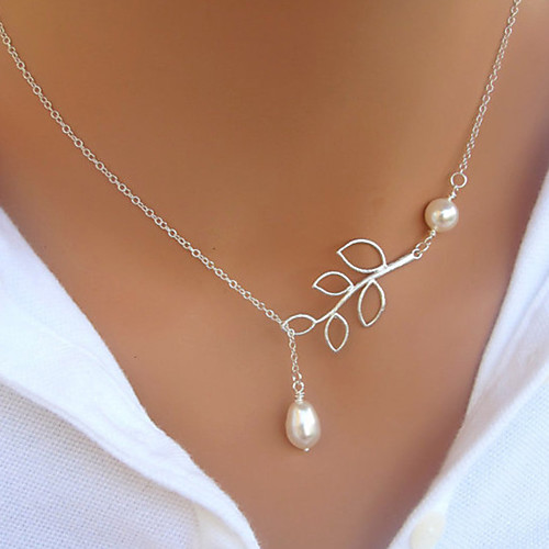 

Necklace Women's Friends European Romantic Casual / Sporty Sweet Modern Silver 43.5 cm Necklace Jewelry 1 Piece for Street Holiday Date Dress Festival