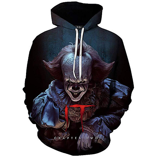 

Inspired by Joker Pennywise Cosplay Costume Hoodie Polyster Print Hoodie For Men's / Women's