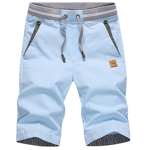 

Men's Basic Shorts Bermuda shorts Pants - Solid Colored Yellow Khaki Navy Blue US32 / UK32 / EU40 / US34 / UK34 / EU42