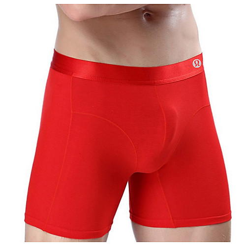 

Men's Basic Briefs Underwear Mid Waist Purple Red Blue L XL XXL