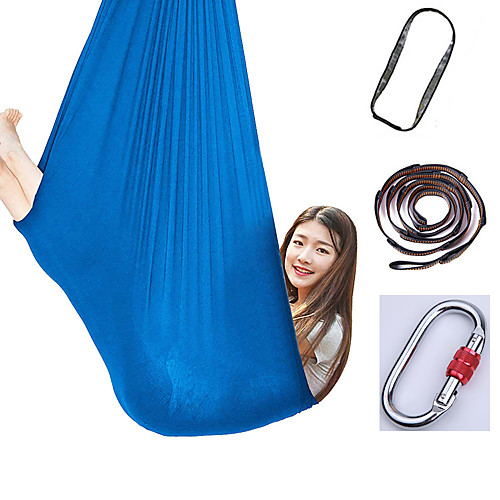 

Aerial Yoga Swing Set Yoga Hammock / Sling Kit Extension Straps Sports Nylon Aerial Yoga Inversion Exercises Air Yoga Ultra Strong Antigravity Durable Anti-tear Decompression Inversion Therapy Heal