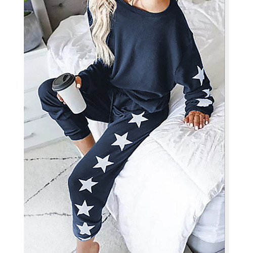 

Women's Polyester Comfort Round Neck Suits Long Sleeve S Black