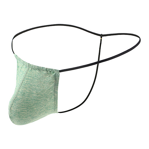 

Men's Basic G-string Underwear - Normal 1 Piece Low Waist Purple Yellow Green S M L